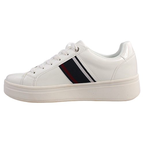 Tommy Bowe Ladies Trainers - Rosser  - White Patent