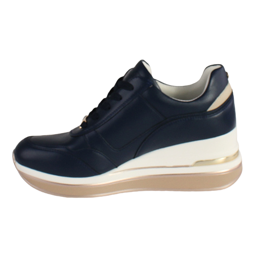 Tommy Bowe Wedge Trainers - Stefan -Navy