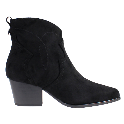 Tommy Bowe Ladies Ankle Boots - Holey - Black