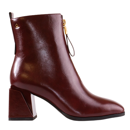 Una Healy Ankle Boots - Opalite - Burgundy