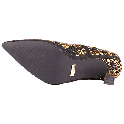 Una Healy Court Heel - Run It Up - Black/Gold