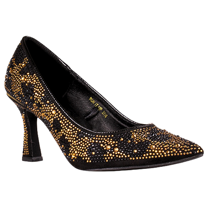 Una Healy Court Heel - Run It Up - Black/Gold