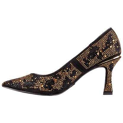 Una Healy Court Heel - Run It Up - Black/Gold