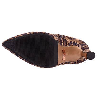 Una Healy Dressy Heeled Ankle Boots - In My Room - Leopard