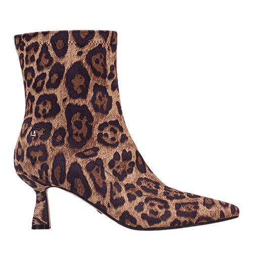 Una Healy Dressy Heeled Ankle Boots - In My Room - Leopard