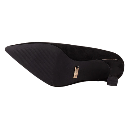 Una Healy  Dressy Heeled Pumps - Run It Up - Black Suede