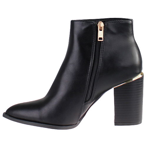 Una Healy Block Heeled Ankle Boots - Everybody - Black