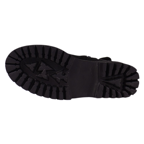 Una Healy Ladies Ankle Boots - Travelin Soldier - Black Suede