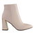 Una Healy Block Heeled Ankle Boots - Try Again - Beige