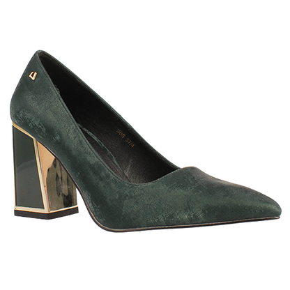 Una Healy Dressy  Block Heels - Iris - Green