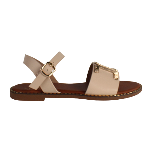 Una Healy Flat Sandals - Last Night - Nude