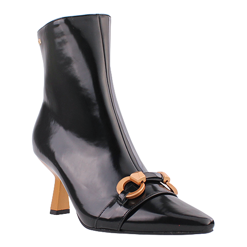 Una Healy Dressy Heeled Ankle Boots - Kissing You - Black