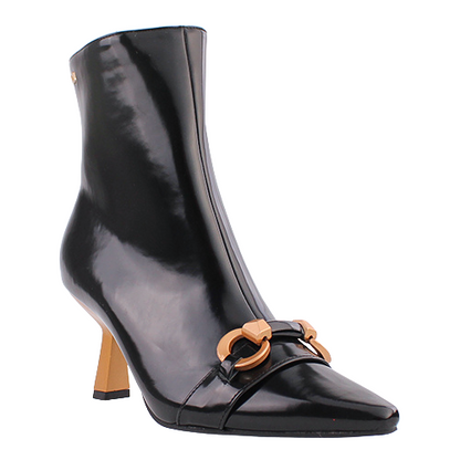 Una Healy Dressy Heeled Ankle Boots - Kissing You - Black