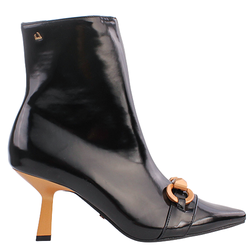 Una Healy Dressy Heeled Ankle Boots - Kissing You - Black