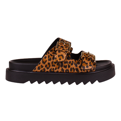Una Healy Ladies Sliders - Mustang - Leopard