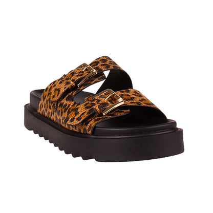 Una Healy Ladies Sliders - Mustang - Leopard