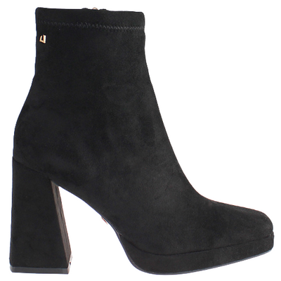 Una Healy  Platform  Ankle Boots - Lucky - Black Suede