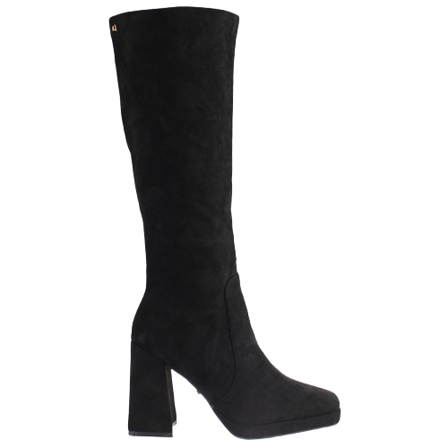 Una Healy Knee Boots - Mad World - Black Suede