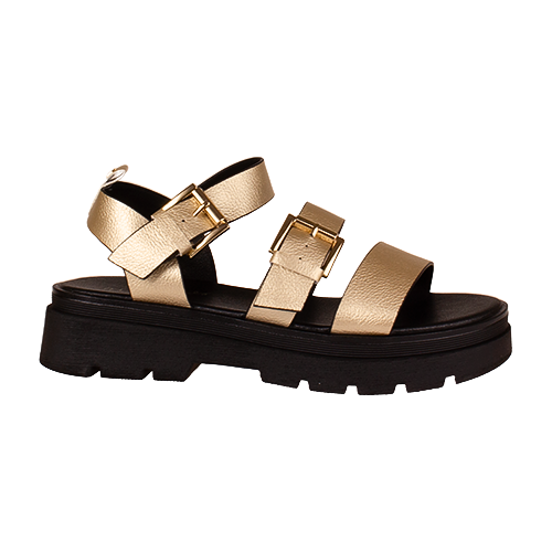 Una Healy Ladies Sandals - Something - Gold