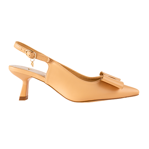 Una Healy Ladies Sling Back Heels - Bubblepop - Biscuit