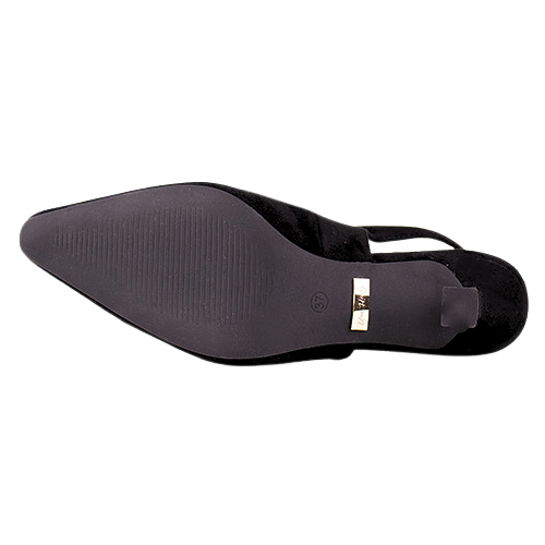 Una Healy Sling Back Heels -  Let The Mystery - Black Suede