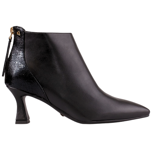 Una Healy Dressy Heeled Ankle Boots - Manchild - Black