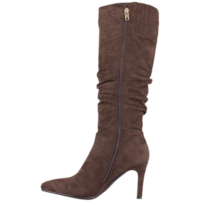 Una Healy Knee Boot - Rein Me In - Brown Suede