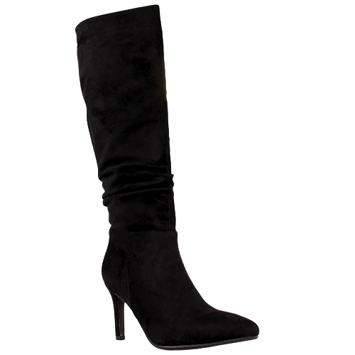 Una Healy Knee Boot - Rein Me In - Black Suede