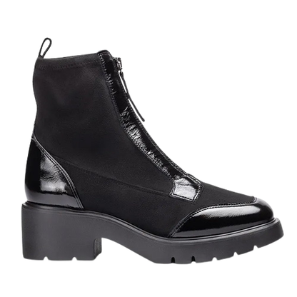 Unisa  Block Heeled Ankle Boots - Jandro - Black