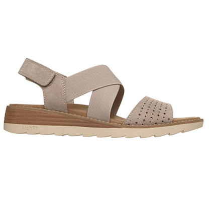Skechers Arch Fit Ladies Sandals - 113890 - Taupe