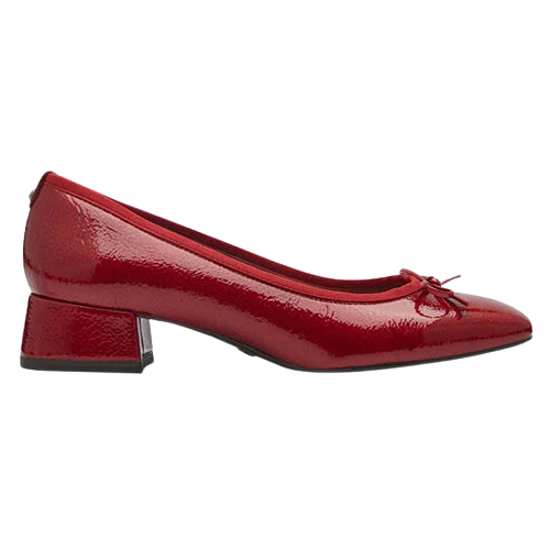 Tamaris Block Heeled Pumps - 22301-43 - Red