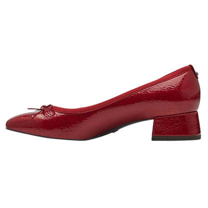 Tamaris Block Heeled Pumps - 22301-43 - Red