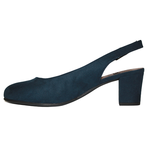 Jana Ladies Block Heels - 29460-42 - Navy Suede