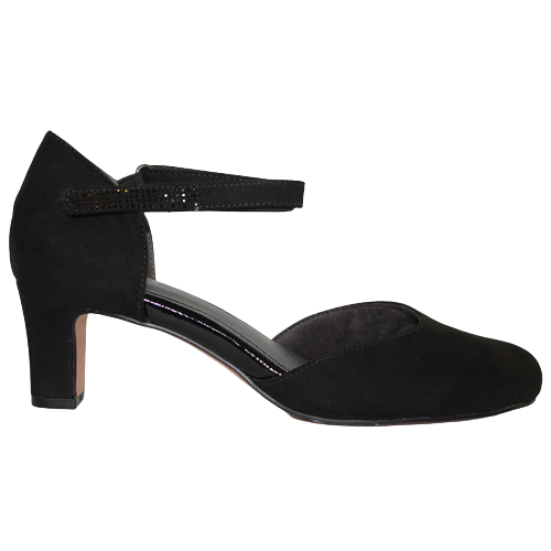 Jana Ankle Strap Pumps - 24460 - Black