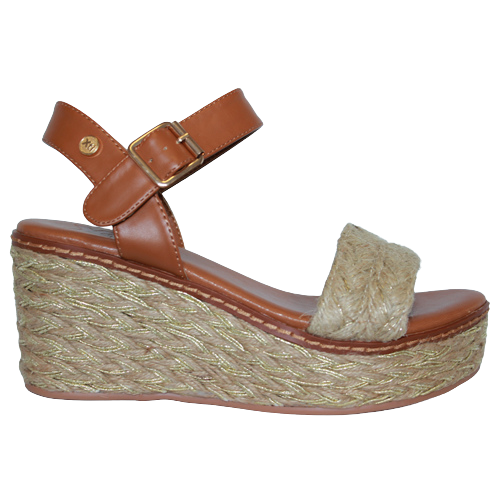 XtI Wedge Sandals -141063 - Gold