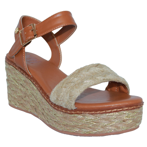 XtI Wedge Sandals -141063 - Gold