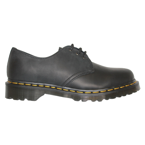 Dr. Martens 3 Eyelet Shoes - 1461 - Black Waxy