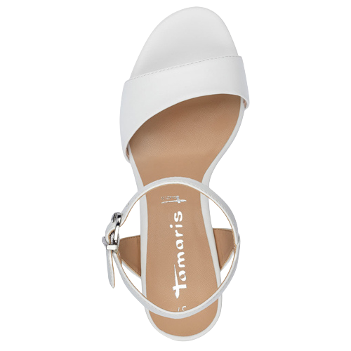 Tamaris Ladies Heeled Sandals - 28008-20 - White