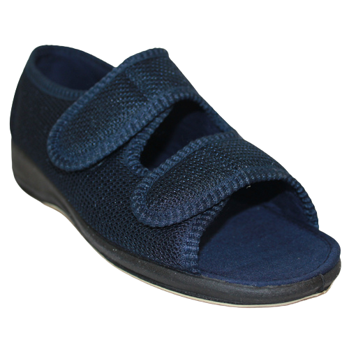 Sleepers Extra Wide Slippers - LS170 - Navy