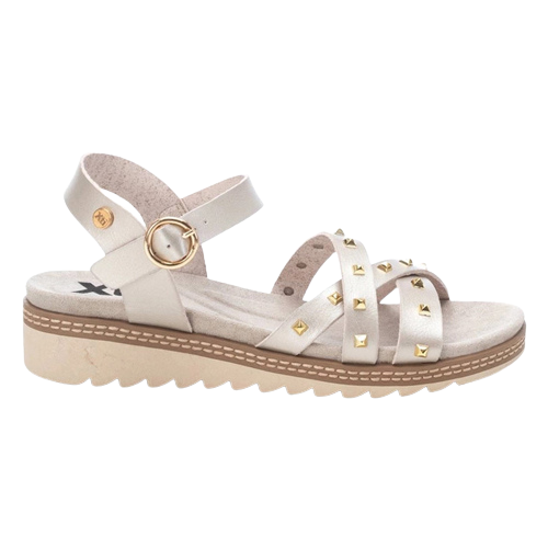 XTI Low Wedge Sandals - 141298 - Gold