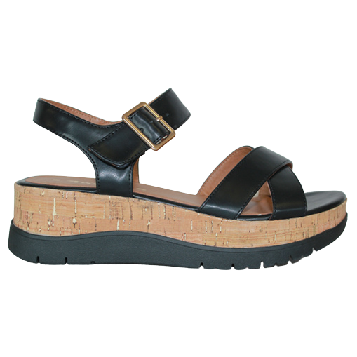 Tamaris Ladies Wedge Sandals - 28708-20 - Black