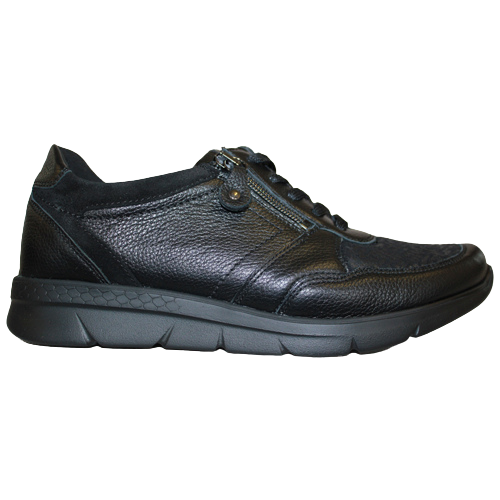 Waldlaufer Wide Fit Trainers- 661K03 - Black