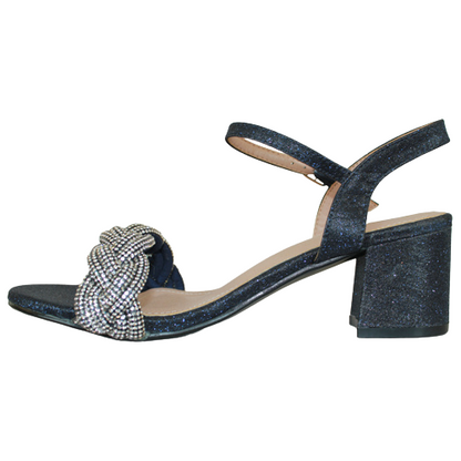 Sorento Block Heeled Sandals- Longueville - Navy