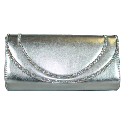 Sorento Handbag - Cabra Castle - Silver
