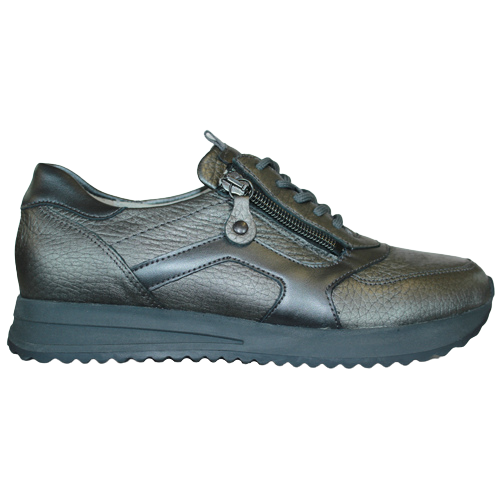 Waldlaufer Wide Fit Trainers - 752002 - Metallic