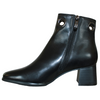 Regard Le Ciel Block Heeled Ankle Boots - Ines 19 - Black