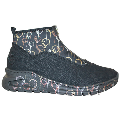 Rieker  Ankle Boots - M4953 - Black /Metallic
