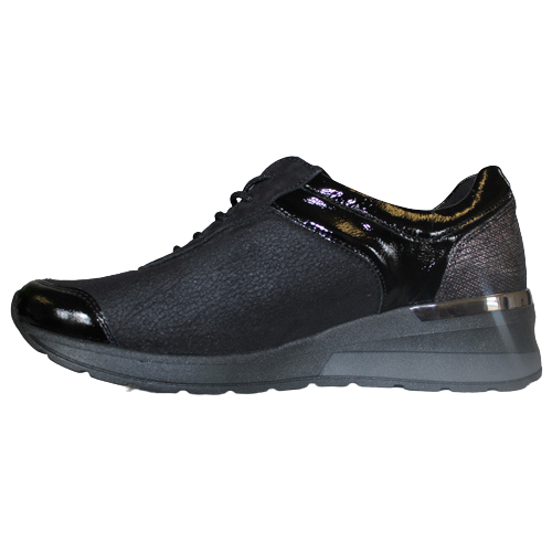 Waldlaufer Wide Fit Shoes - 939HOI - Black Patent