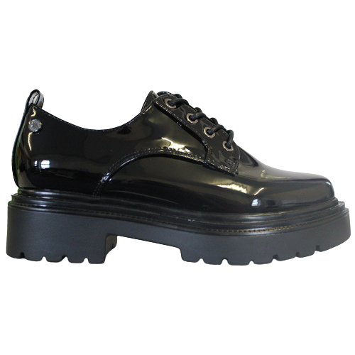 XTI Chunky Brogues - 142003 - Black Patent