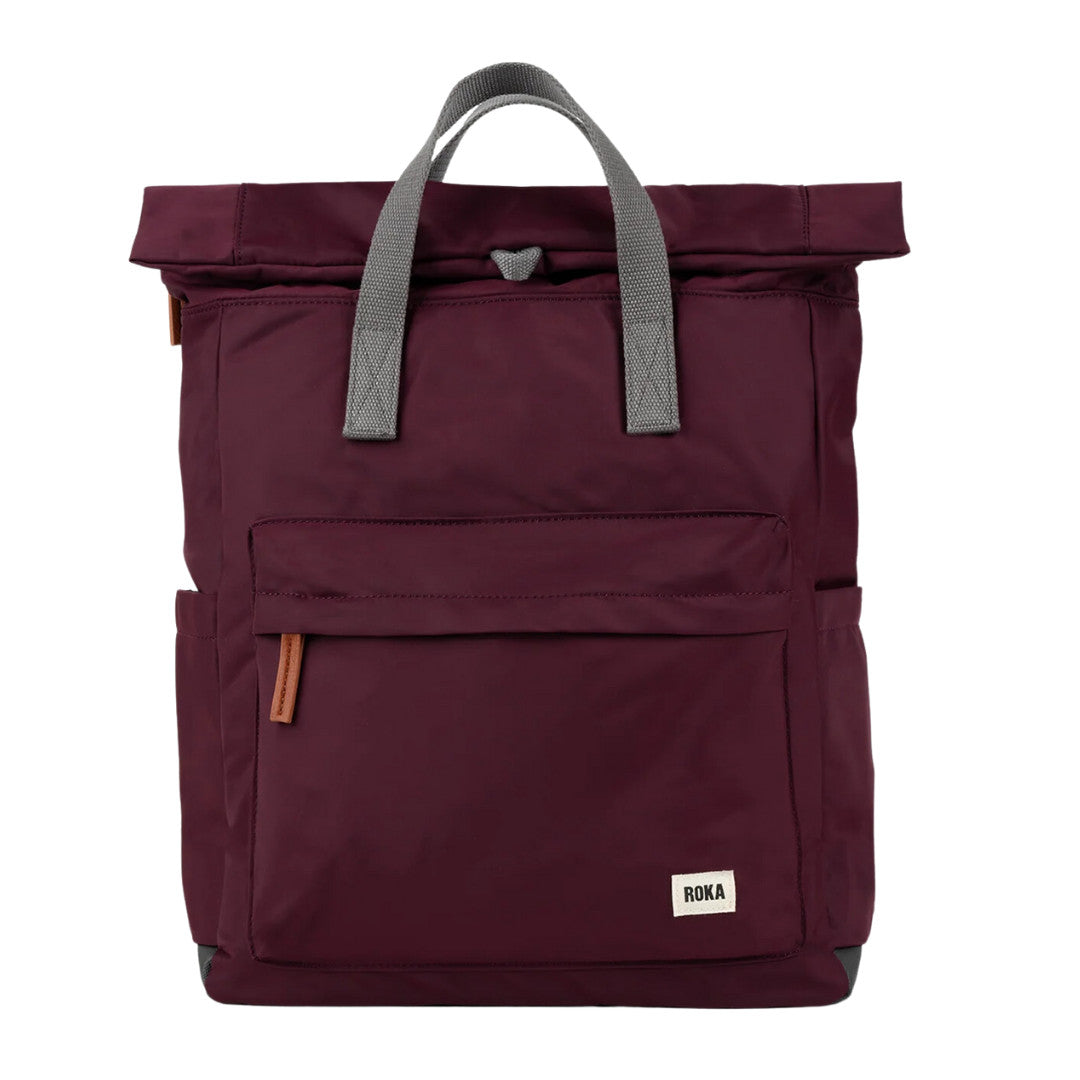 Roka Sustainable Backpack- Canfield B Zip - Plum